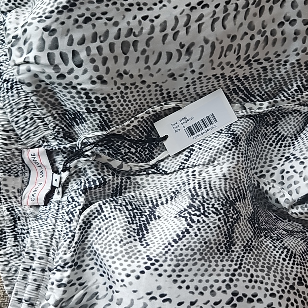 Snake print Caryn Vallone wide leg pants